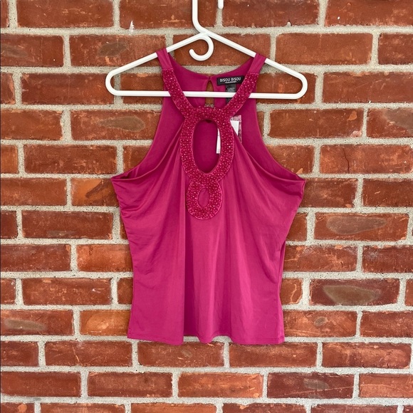 Bisou Bisou beaded cutout top - Picture 5 of 8